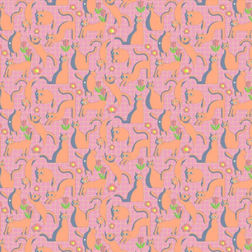 3D Cats Geometric Nora Japan Moelan Studio Japanese Import ST1540-A