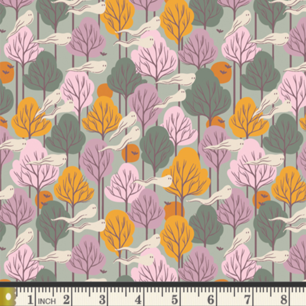 AGF Studio Art Gallery Fabrics Ghostly and Haunted Phantom Forest GHH13134 Fog
