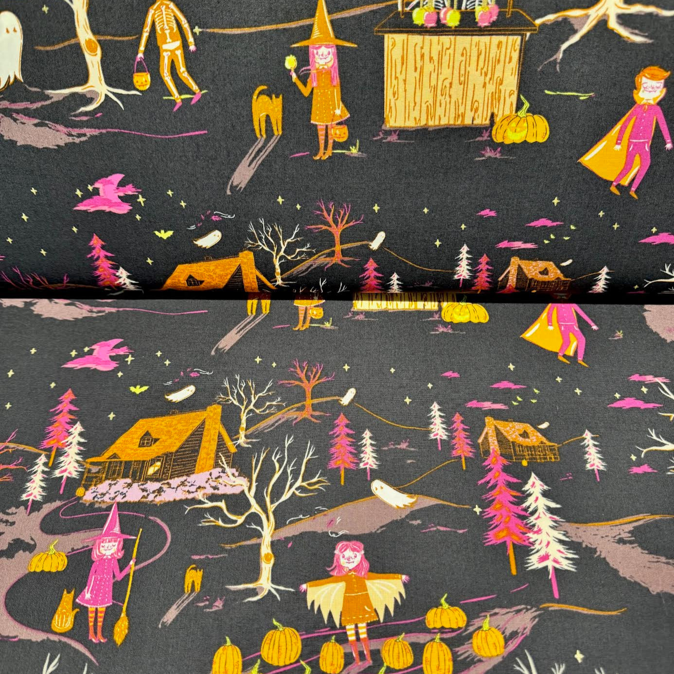 AGF Studio Art Gallery Fabrics Spooky n' Witchy Peppermint's Tale Twilight SNS13042
