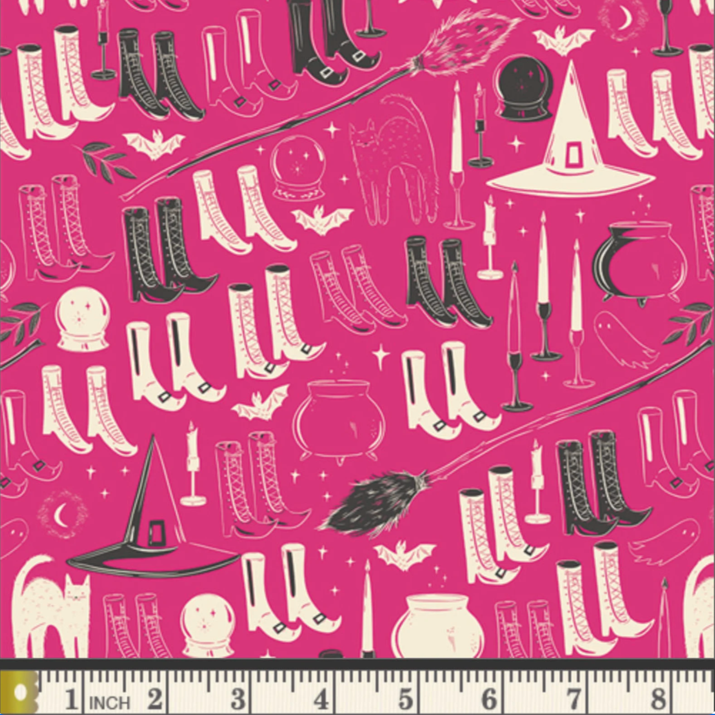 AGF Studio Art Gallery Fabrics Sweet n' Spookier Witch's Wardrobe Berry SNS13037