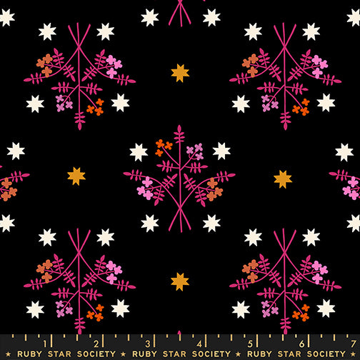 Alexia Abegg Ruby Star Society Moda Fabrics 1 800 Calico Bouquet RS4171 16 Black