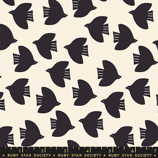 Alexia Abegg Ruby Star Society Moda Fabrics Catnap Birds RS4135 11 Natural