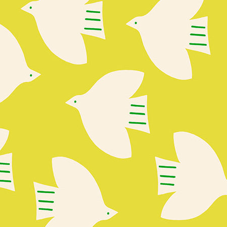 Alexia Abegg Ruby Star Society Moda Fabrics Catnap Birds RS4135 12 Citron