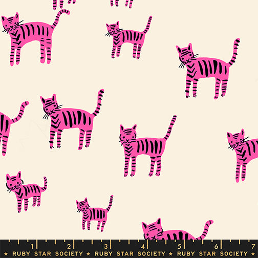 Alexia Abegg Ruby Star Society Moda Fabrics Catnap Tiger Stripes RS4132 13 Playful