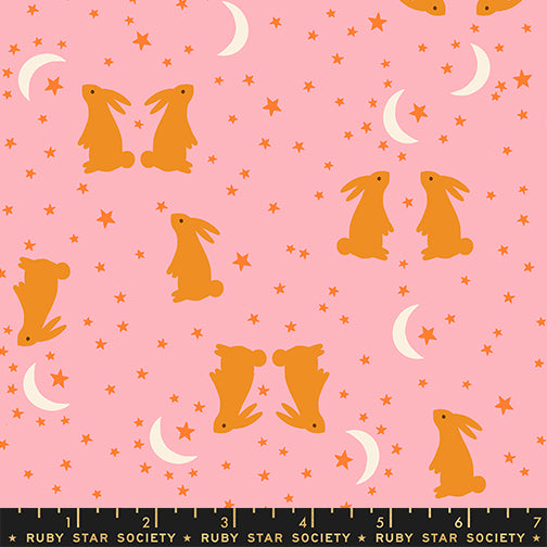 Alexia Abegg Ruby Star Society Moda Fabrics Mystic Fable Bunnies Rosebud RS4147 13