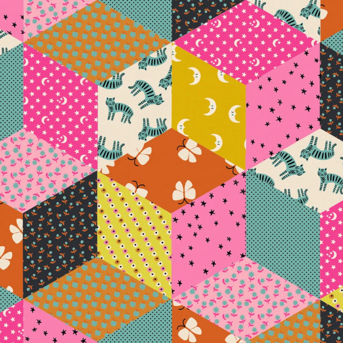 Alexia Abegg Ruby Star Society Moda Ooh Lucky Lucky Turquoise Canvas RS4120 15L