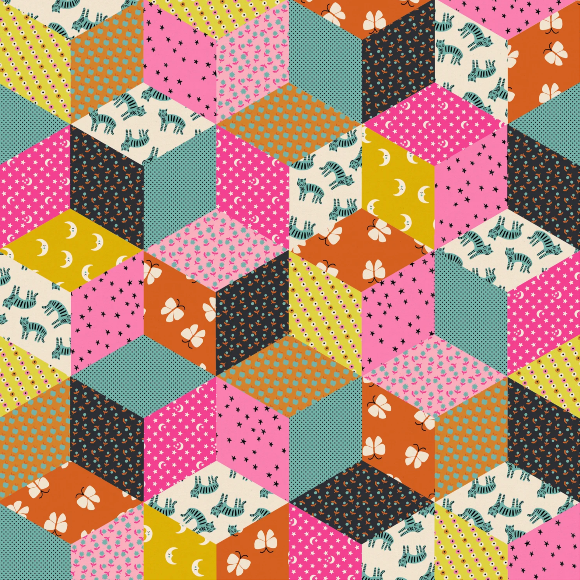 Alexia Abegg Ruby Star Society Moda Ooh Lucky Lucky Turquoise Canvas RS4120 15L