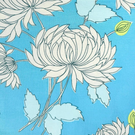 Amy Butler Rowan Fabrics Chrysanthemum PWAB115.BLUE