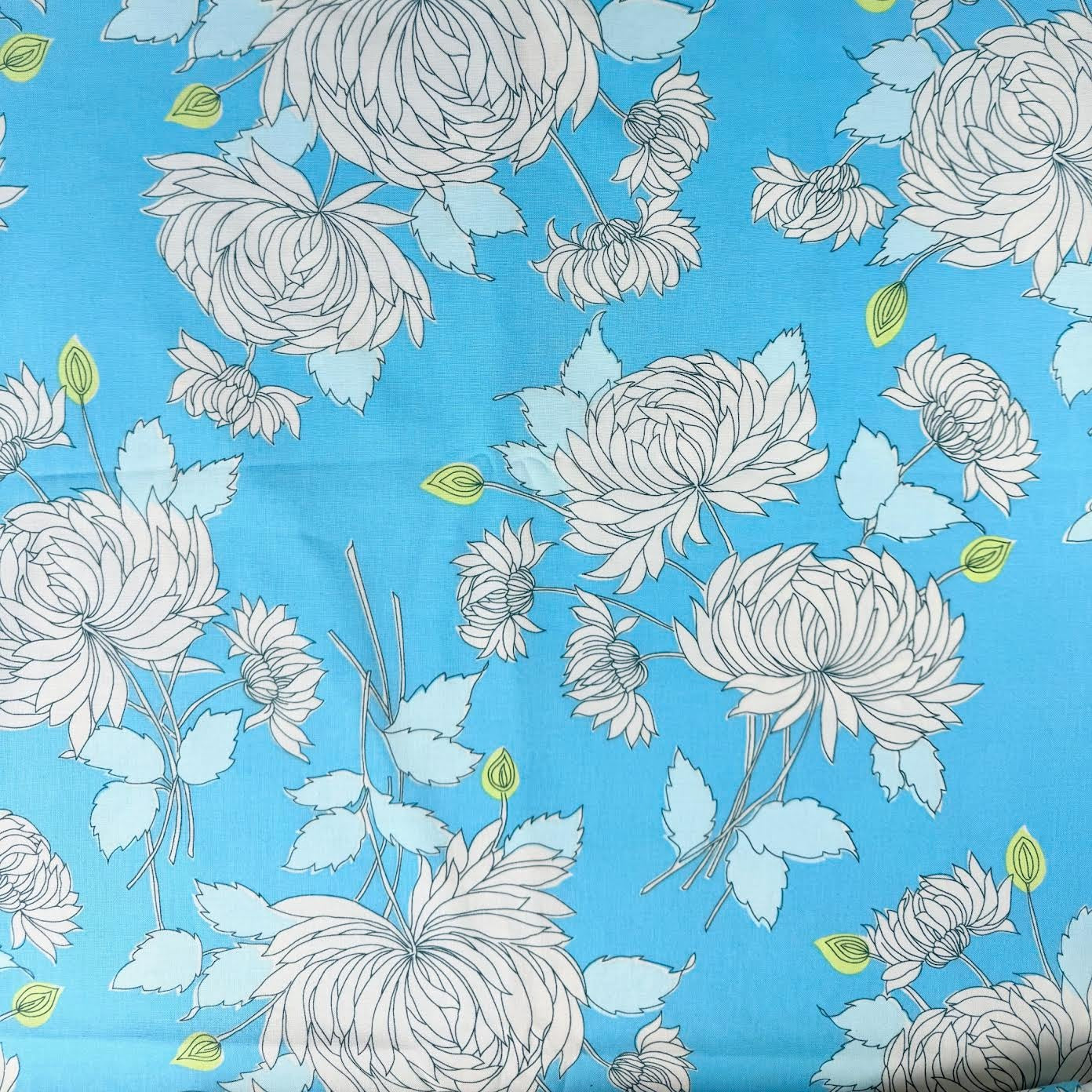Amy Butler Rowan Fabrics Chrysanthemum PWAB115.BLUE