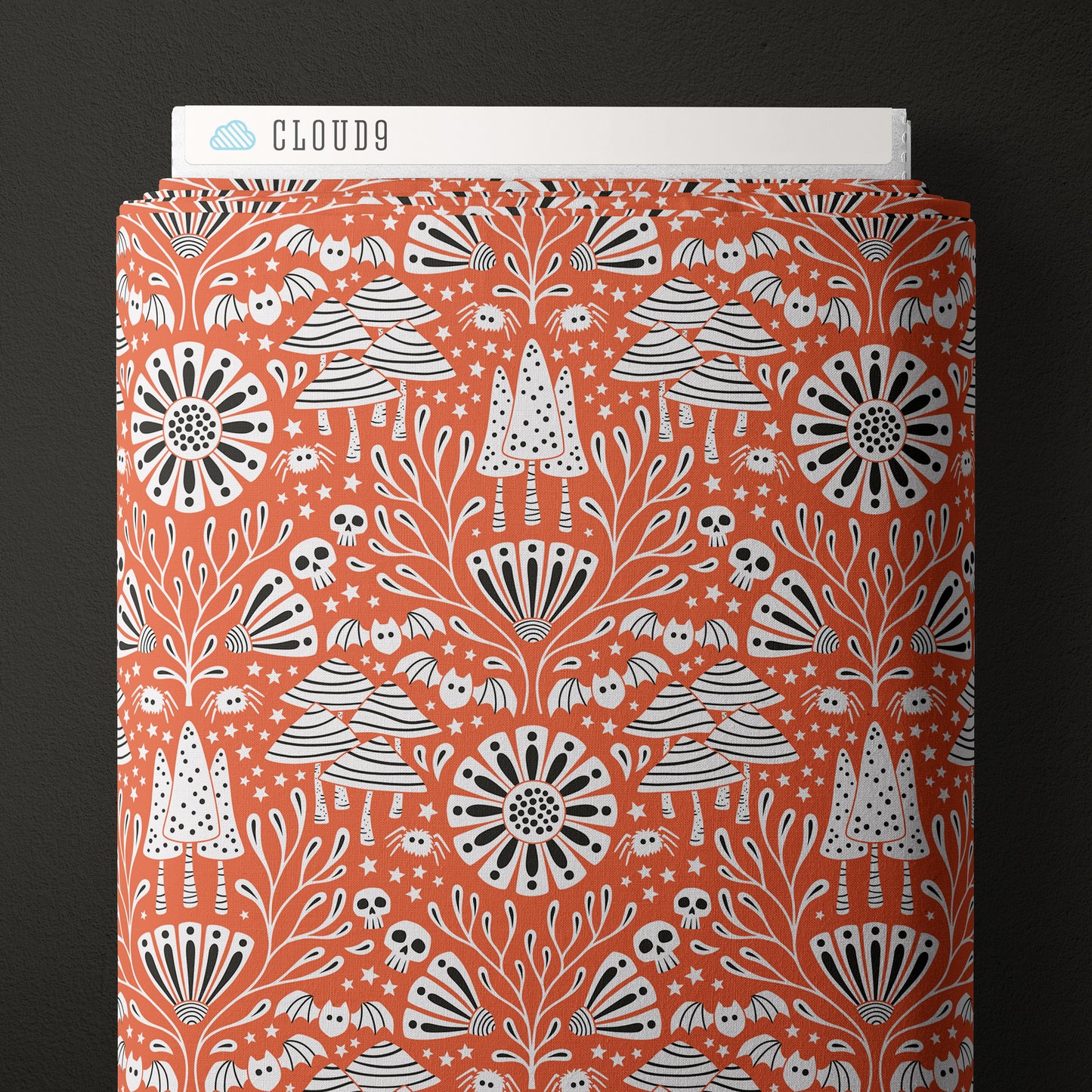 Anequ Studio Cloud9 Fabrics Gothic Whimsy Gothic Forest 227995 Red