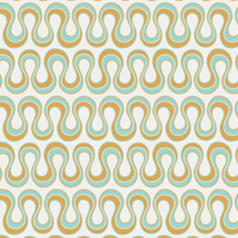 Angela Walters Art Gallery Fabrics Drift Blooming Algae Gold DFT-6306