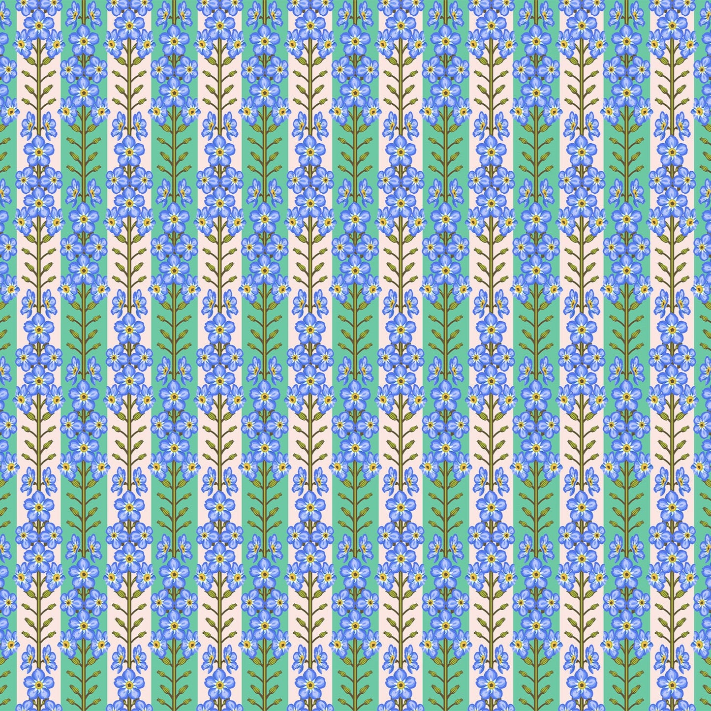 Anna Maria Horner Parry Anna Maria Textiles for Northcott Fabrics Iconic Forgetmenot Fresh AMT125-75C