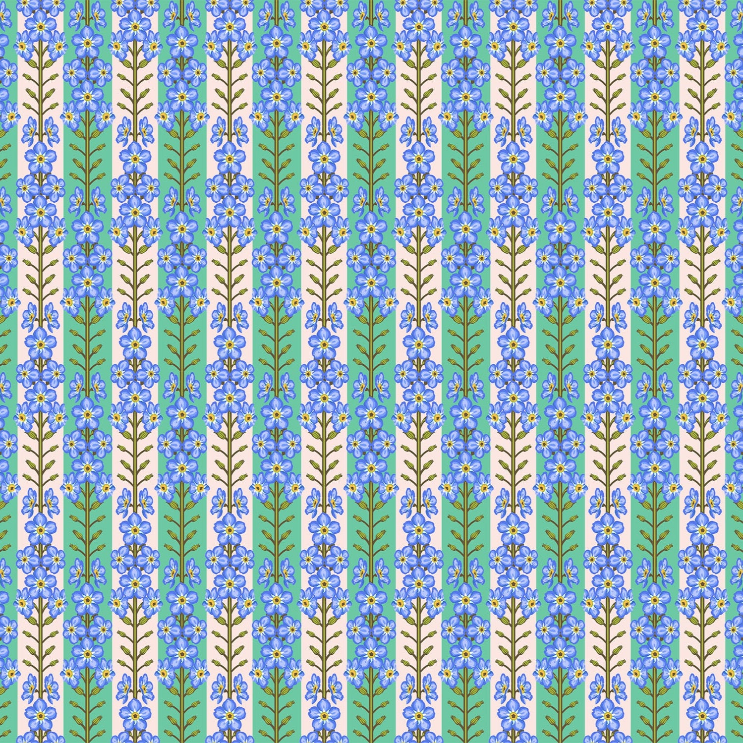 Anna Maria Horner Parry Anna Maria Textiles for Northcott Fabrics Iconic Forgetmenot Fresh AMT125-75C