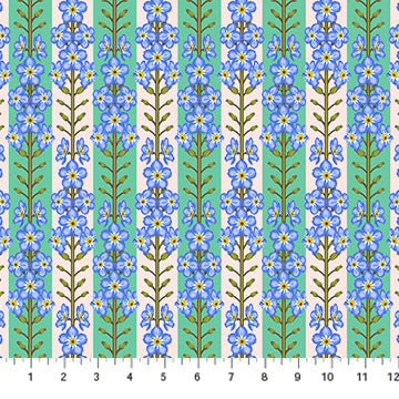 Anna Maria Horner Parry Anna Maria Textiles for Northcott Fabrics Iconic Forgetmenot Fresh AMT125-75C