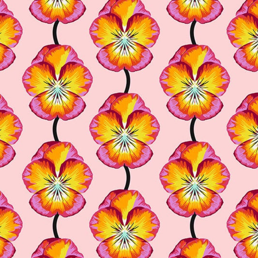 Anna Maria Horner Parry Anna Maria Textiles for Northcott Fabrics Iconic Pansy Flame AMT124-59L