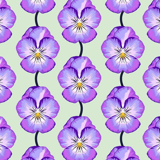 Anna Maria Horner Parry Anna Maria Textiles for Northcott Fabrics Iconic Pansy Lavender AMT124-83C
