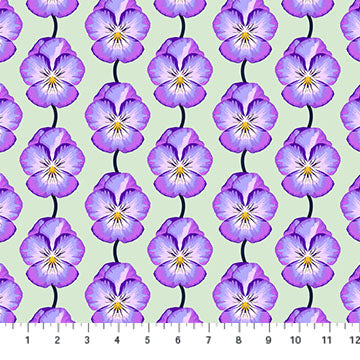 Anna Maria Horner Parry Anna Maria Textiles for Northcott Fabrics Iconic Pansy Lavender AMT124-83C