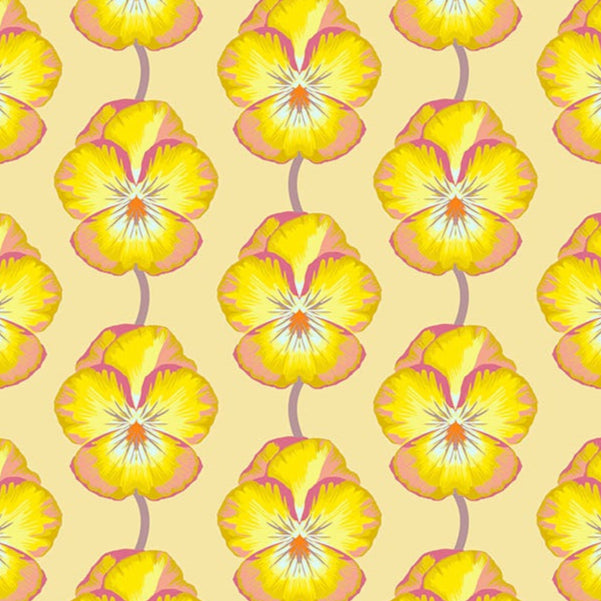 Anna Maria Horner Parry Anna Maria Textiles for Northcott Fabrics Iconic Pansy Muted AMT124-52V