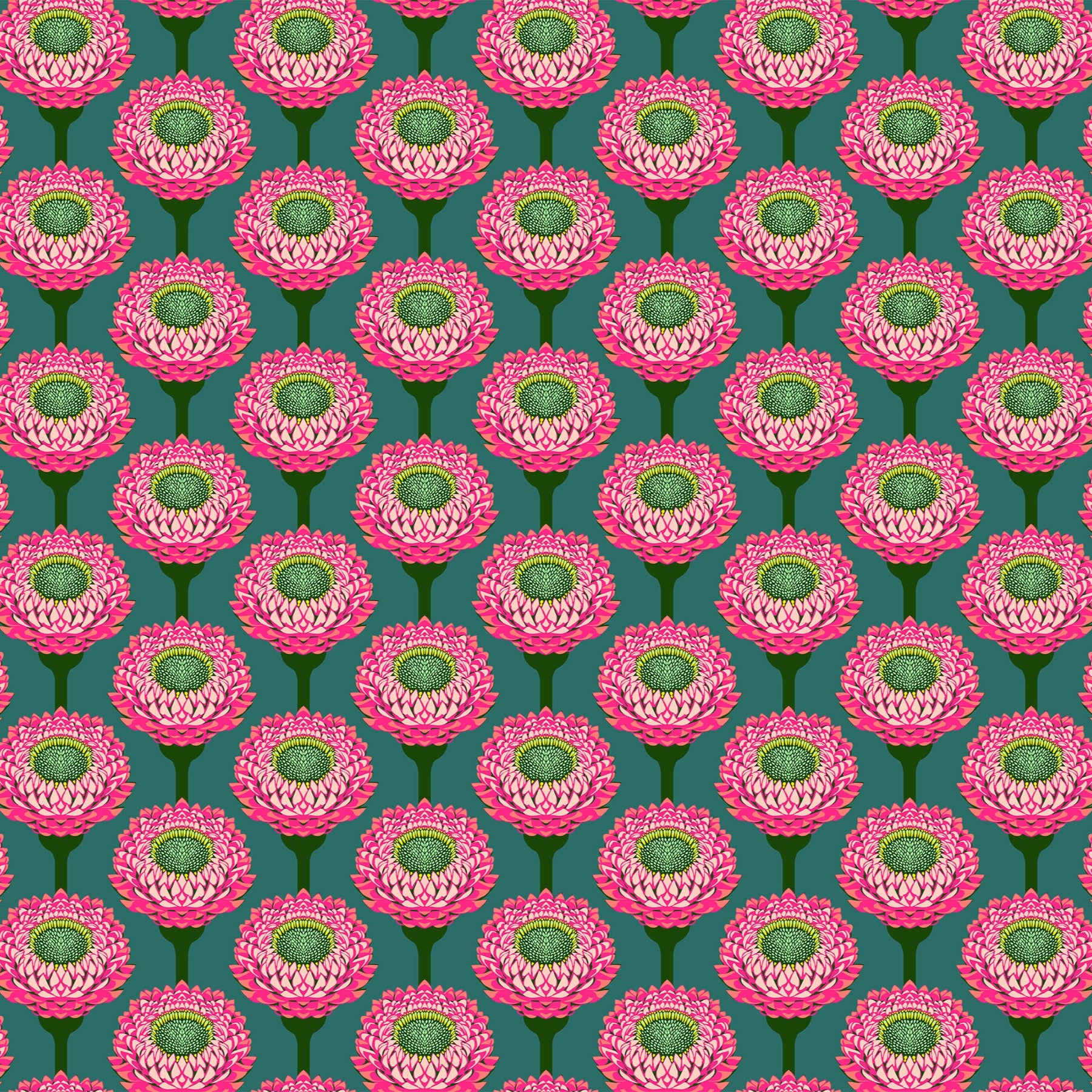 Anna Maria Horner Parry Anna Maria Textiles for Northcott Fabrics Iconic Strawflower Bursting AMT123-28L