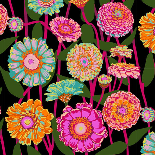 Anna Maria Horner Parry Anna Maria Textiles for Northcott Fabrics Jumpstart Zinnia Show Berry AMT131-99L