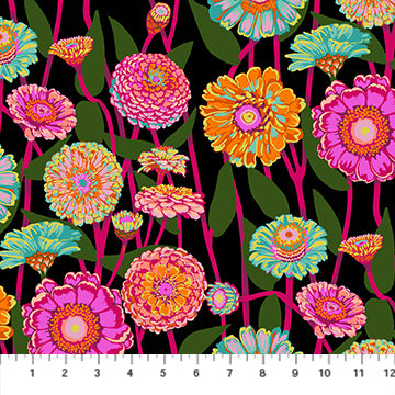 Anna Maria Horner Parry Anna Maria Textiles for Northcott Fabrics Jumpstart Zinnia Show Berry AMT131-99L