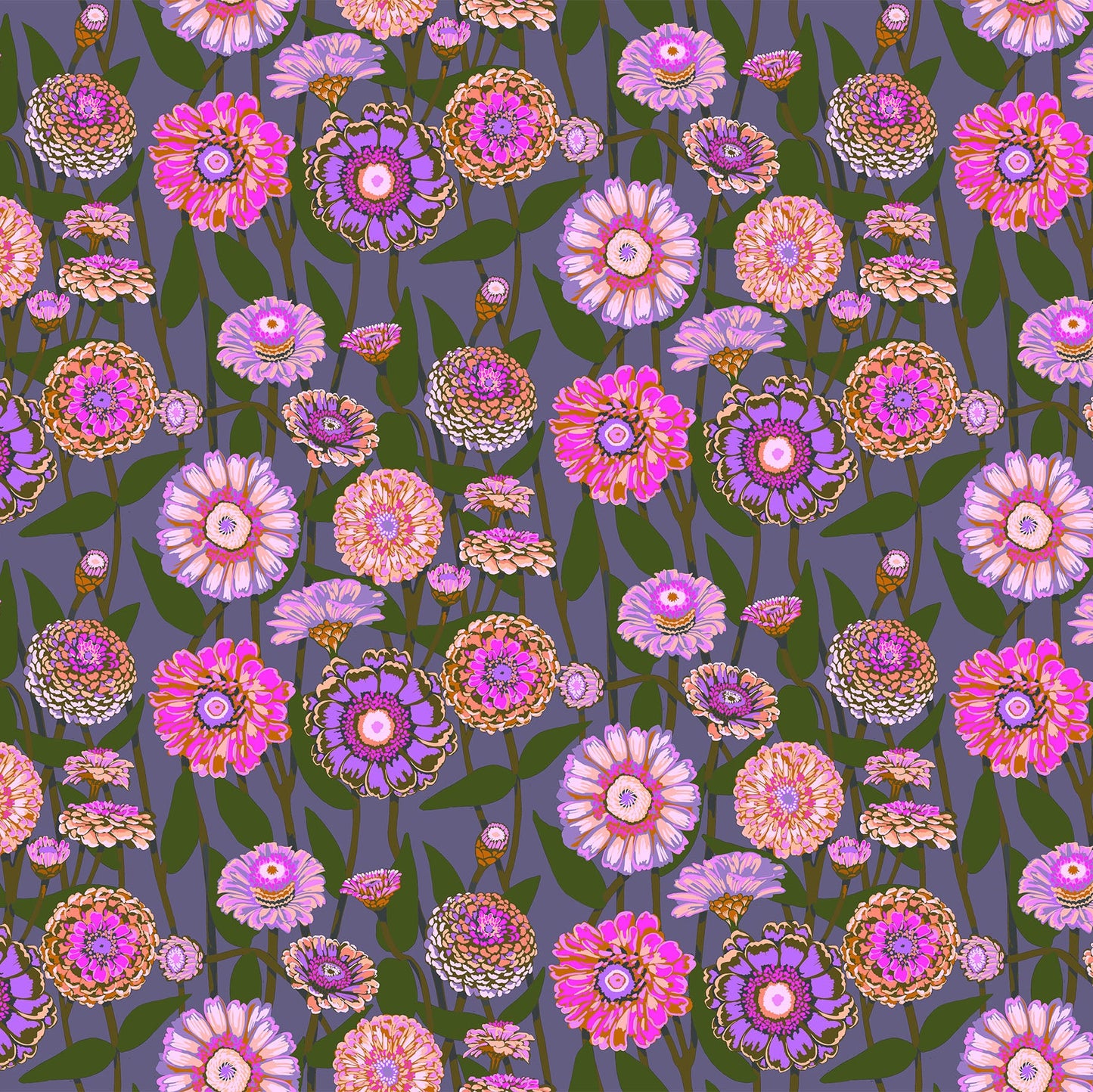 Anna Maria Horner Parry Anna Maria Textiles for Northcott Fabrics Jumpstart Zinnia Show Mauve AMT131-82V