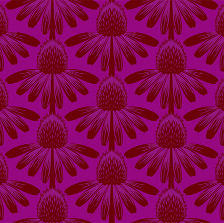 Anna_Maria_Parry_Coneflower Magenta Indelible_Anna_Maria_Textiles_Northcott_Fabrics_AMT1001-26L