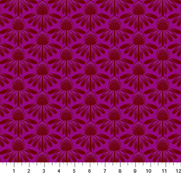 Anna_Maria_Parry_Coneflower Magenta Indelible_Anna_Maria_Textiles_Northcott_Fabrics_AMT1001-26L