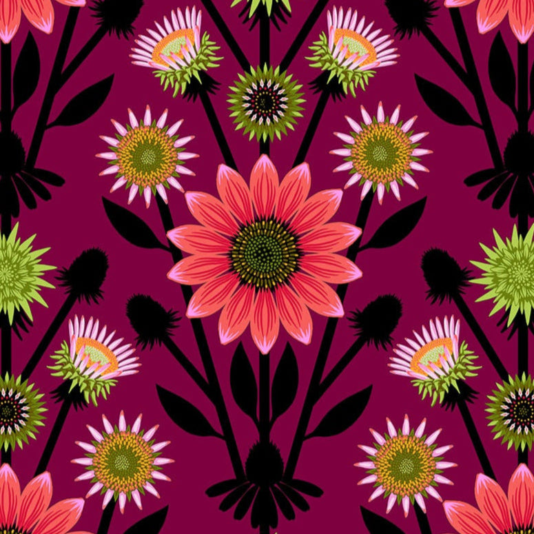 Anna_Maria_Parry_Lifespan Eggplant Iconic_Anna_Maria_Textiles_Northcott_Fabrics_AMT122-99L