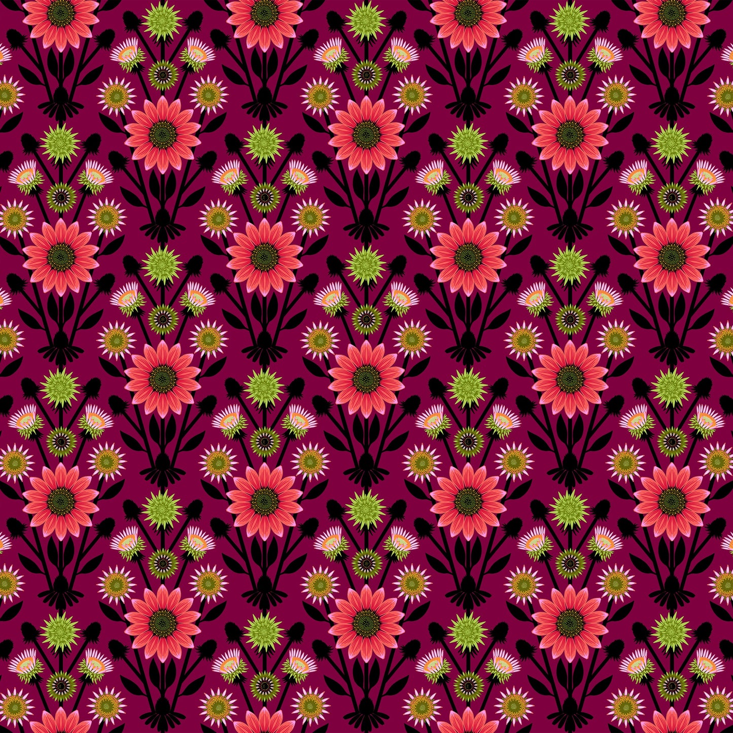 Anna_Maria_Parry_Lifespan Eggplant Iconic_Anna_Maria_Textiles_Northcott_Fabrics_AMT122-99L