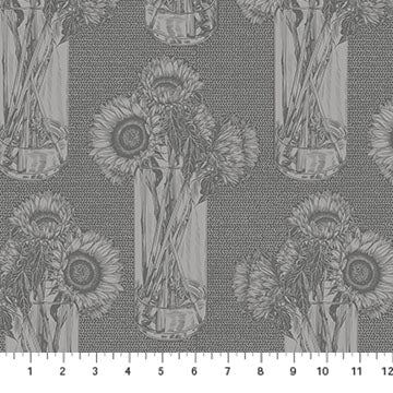 Anna_Maria_Parry_Sunflowers Flash_Indelible_Anna_Maria_Textiles_Northcott_Fabrics_AMT1004-92V