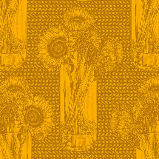Anna_Maria_Parry_Sunflowers Saffron_Indelible_Anna_Maria_Textiles_Northcott_Fabrics_AMT1004-54L