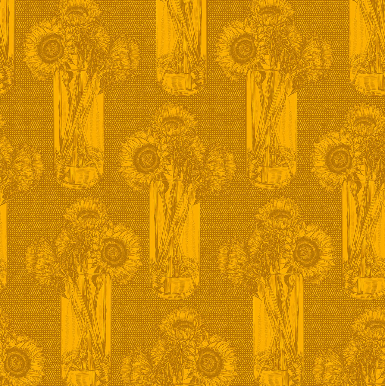 Anna_Maria_Parry_Sunflowers Saffron_Indelible_Anna_Maria_Textiles_Northcott_Fabrics_AMT1004-54L
