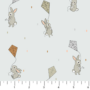 Bernadett Urbanovics FIGO Fabrics Cotton-Tale 90954-90Kites-Gray