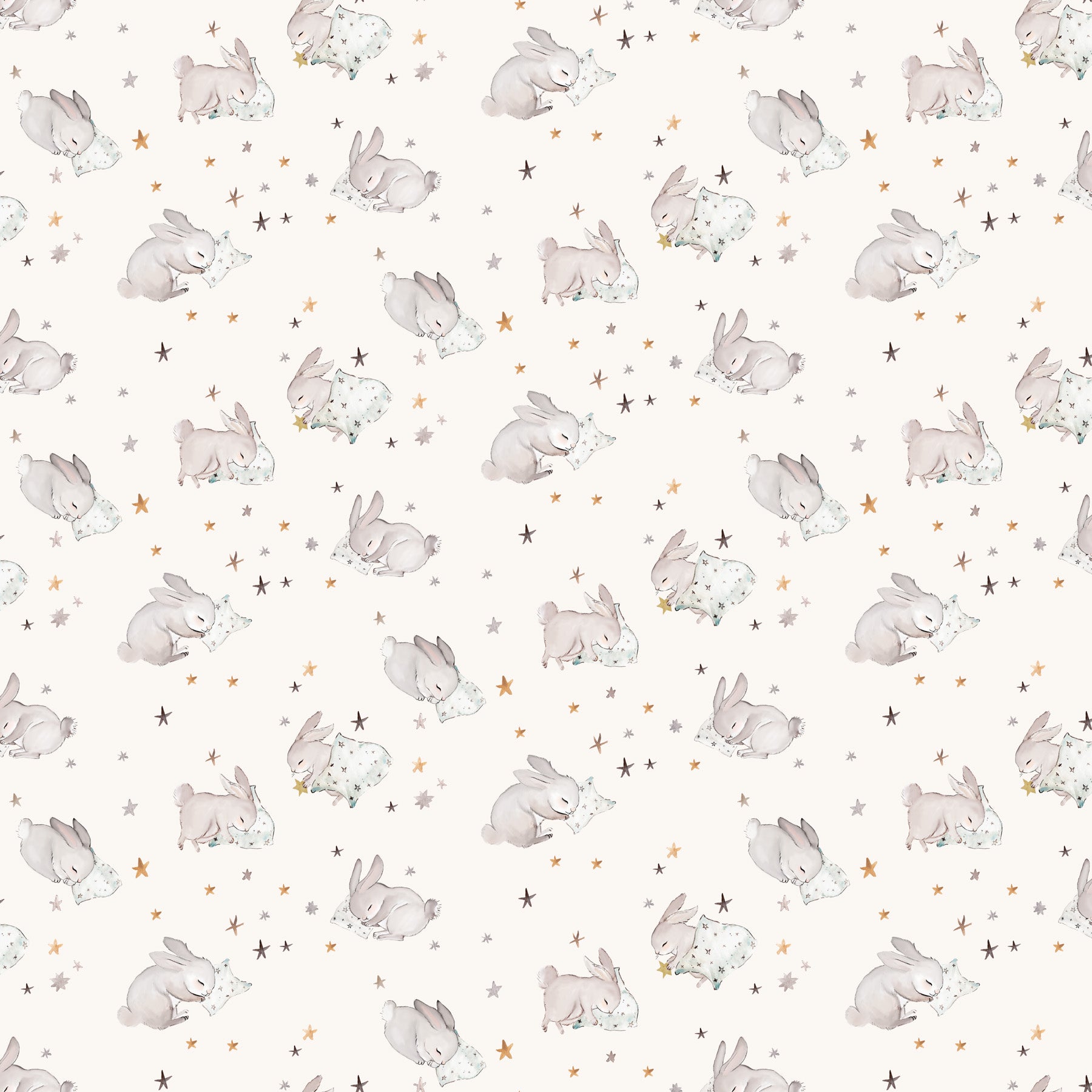 Bernadett Urbanovics FIGO Fabrics Cotton-Tale Nap Time Cream 90948-11