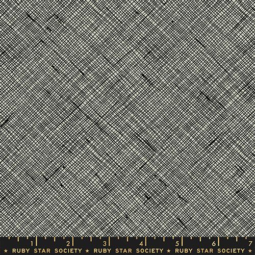 Carolyn Friedlander Ruby Star Society Moda Fabrics Memento Crosshatch RS8007 17 Black