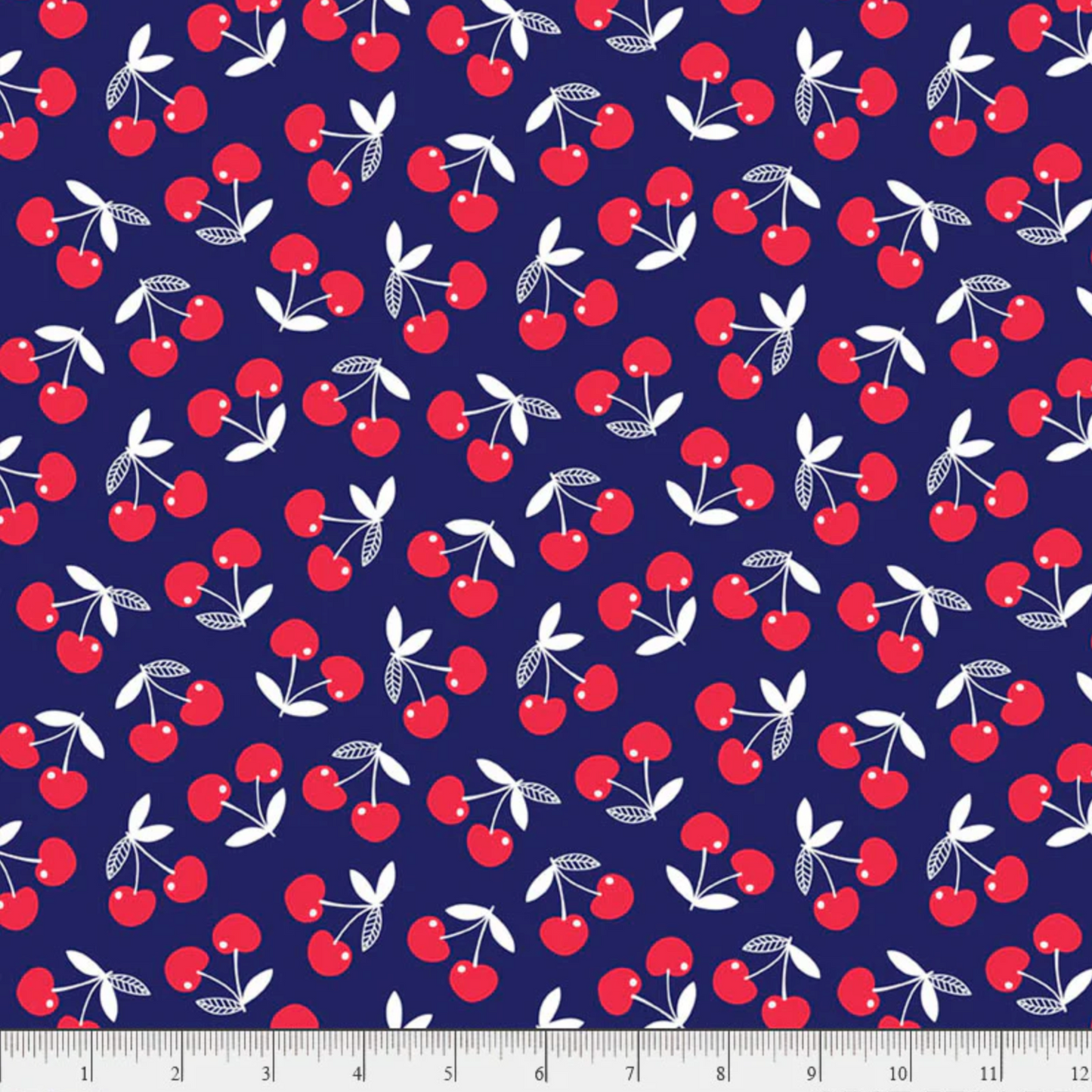 Cherry Patch Cherries Navy P&B Textiles CPAT 5704 DB