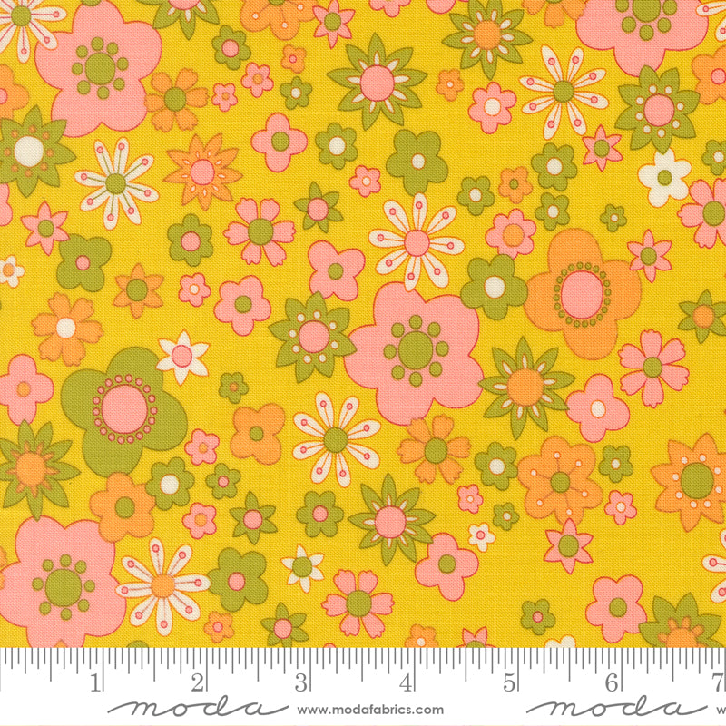 Chloe's Closet Moda Fabrics Petal Power 3384115 Citrine