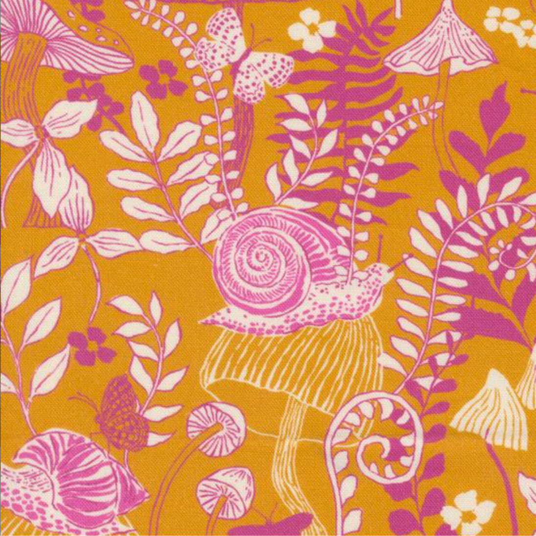 Crystal Manning Moda Maeve Mushroom Moths Golden 11933 24