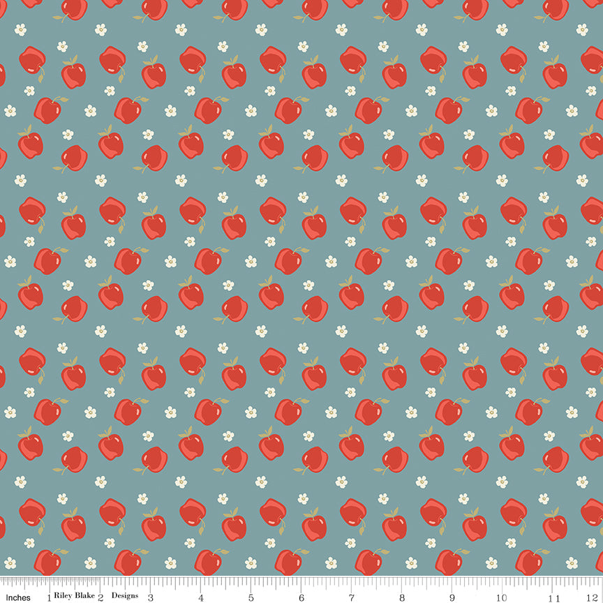 Dani Mogstad Riley Blake Designs Vintage Charm Apples C15273-STONE