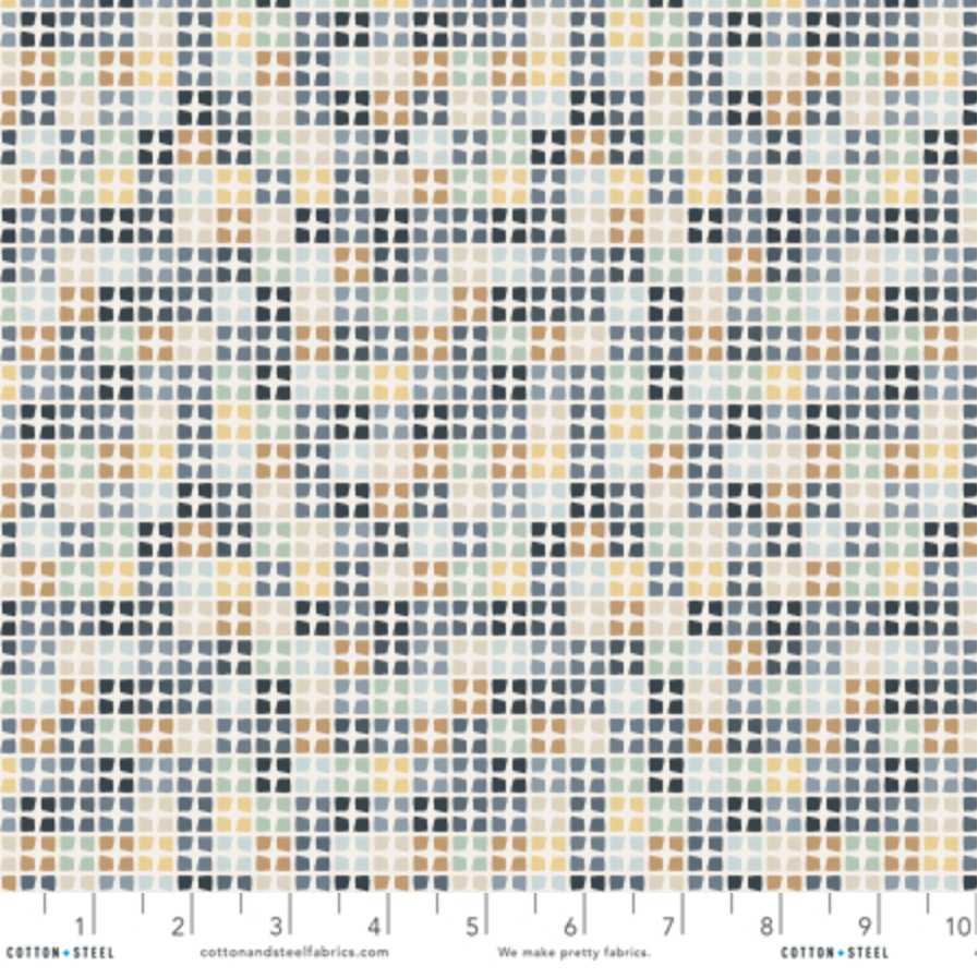 Day 51 Cotton + Steel RJR Fabrics Sweet Treats Candied Peel DA103-BD2 Blue Dusk