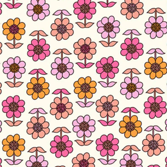Denyse Schmidt Windham Fabrics Bonny Daisy 53641-2 Pink