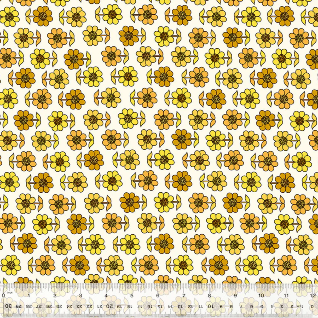 Denyse Schmidt Windham Fabrics Bonny Daisy 53641-3 Yellow