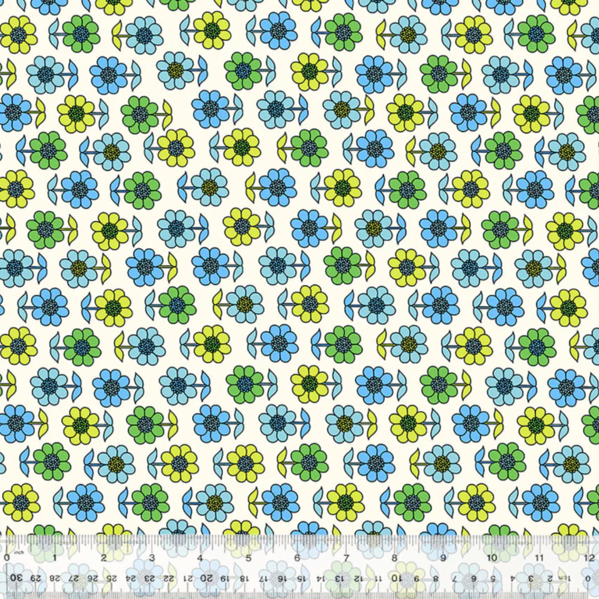 Denyse Schmidt Windham Fabrics Bonny Daisy 53641-4 Blue