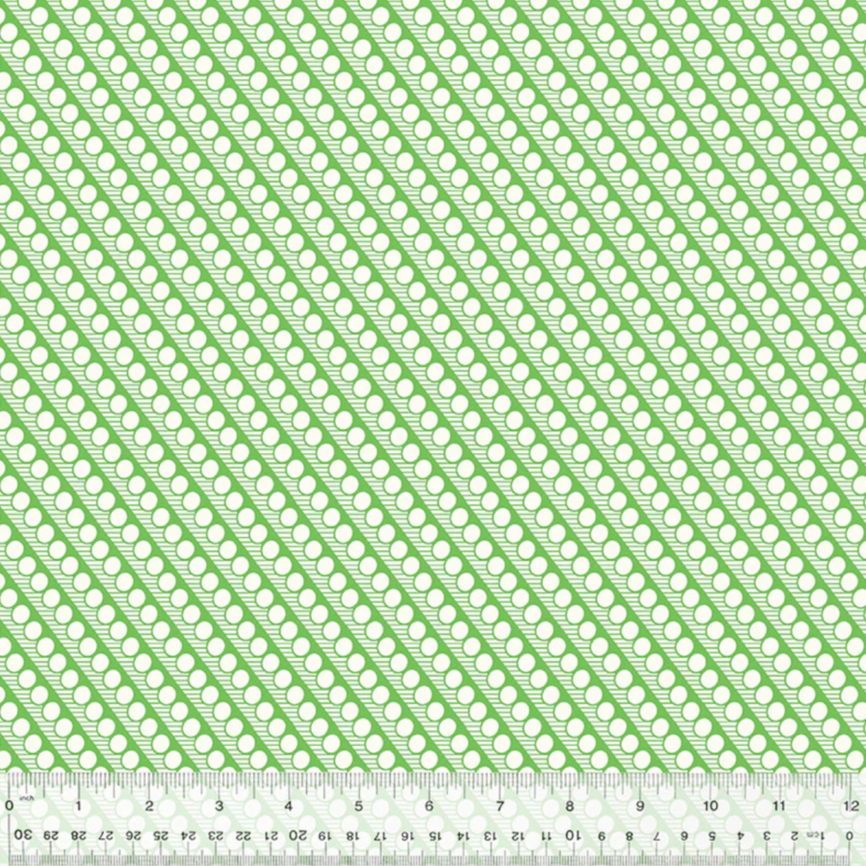 Denyse Schmidt Windham Fabrics Bonny Diagonal Dot 53644-10 Green