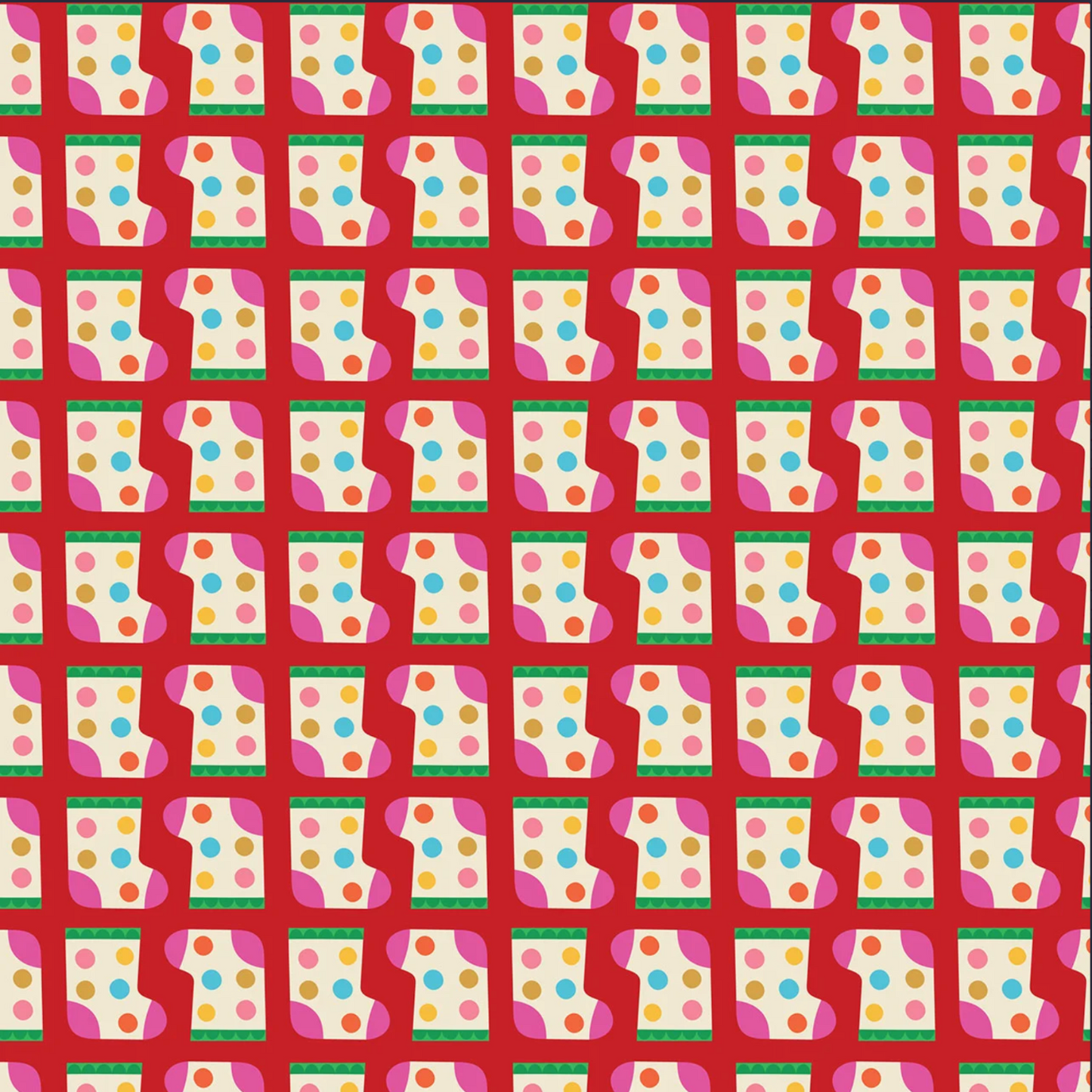 Fizzy Pop Prints Thread and Ink Design Home for Christmas HOME1052 Stockings