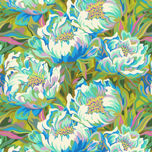 Heather Bailey FIGO Fabrics Full Bloom  91085-40Joy-Blue