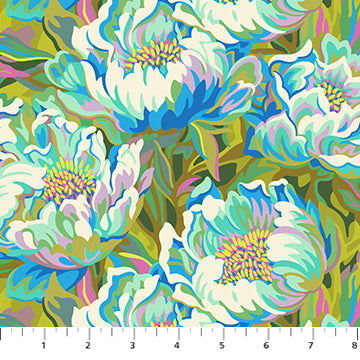 Heather Bailey FIGO Fabrics Full Bloom  91085-40Joy-Blue