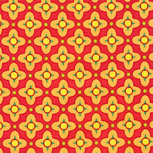 Heather Bailey FreeSpirit Westminster Fibers Bijoux Tiled Primrose Cinnamon HB10