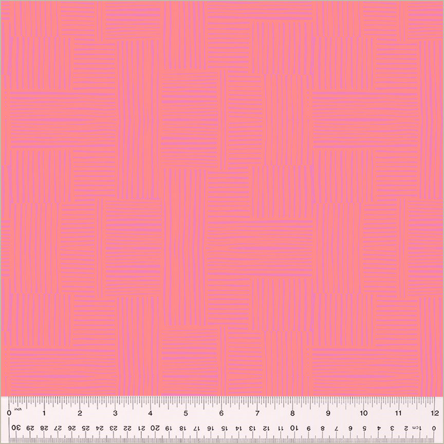 Heather Ross Ruby and Bee Blenders Woven Fairy Posy Windham